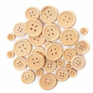 Botones de madera surtidos DP Crafts Natural 30 pcs