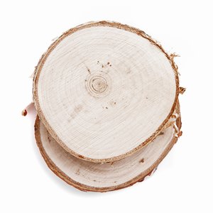 Cortes de madera natural 6-8 cm 2 pcs