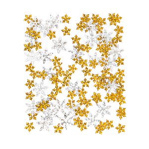 Lentejuelas DP Craft Snowflakes iridiscents Gold & Silver
