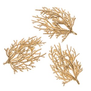 Set de flores de imitación Gold Twig