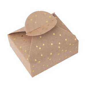 Set de cajitas Candy Boxes Mini Gold Dots 4 pcs