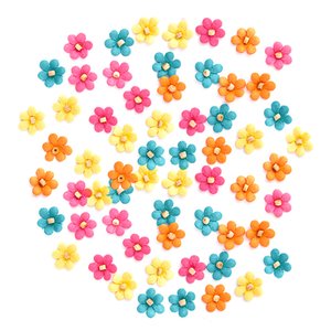 Paper Flowers DP Crafts Assorted Mix Daisys 60 pcs