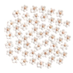 Paper Flowers DP Crafts Assorted Mix White Daisys 60 pcs
