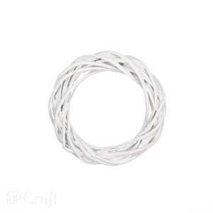 Corona de mimbre natural DP Craft 15 cm White