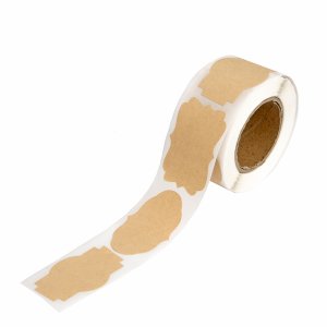 Pegatinas en rollo para etiquetar DP Craft Roll Label Vintage Kraft 100 pcs