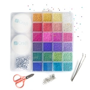 Set de abalorios y útiles para joyería DP Craft 24 colores