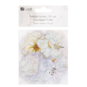 Pegatinas premium de pet transparentes DP Craft Floral Moonlight 30 pcs