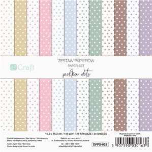 Pad de papeles 6x6&quot; Polka Dots 24 hojas
