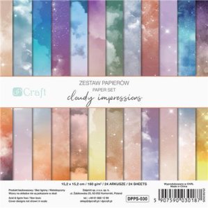 Pad de papeles 6x6&quot; Cloudy Impressions 24 hojas