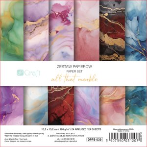 Pad de papeles 6x6&quot; All that Marble 12 hojas