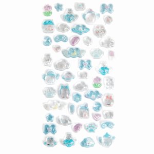 Set de adornos de resina adhesivos Candy Drops Blue 51 pcs