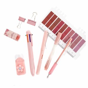 Set de papelería Pastel Pink School & Office 9 pcs