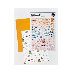 Pegatinas puffy ilustraciones Nimbus de Dunaon
