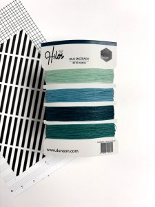 Set de hilos para encuadernar de Dunaon Azules