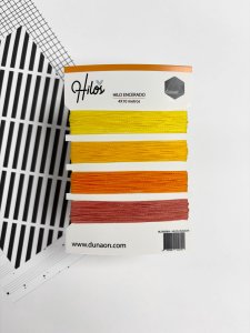 Set de hilos para encuadernar de Dunaon Amarillos