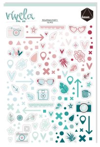 Pegatinas puffy Vívela otra vez de Dunaon