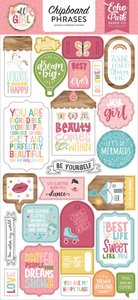 Chipboard 6"x12" All Girl Frases