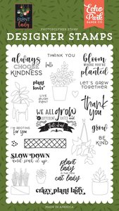 Sellos Echo Park Plant Lady Travel Stamps
