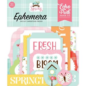 Die Cuts Echo Park Welcome Spring Ephemera