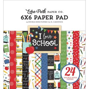 Pad 6x6" Echo Park I Love School