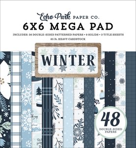 Mega Pad 6x6" Echo Park Winter Cardmakers