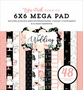 Mega Pad 6x6" Echo Park Wedding Cardmakers