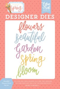Troqueles Echo Park My Favorite Spring Beautiful Flowers Word
