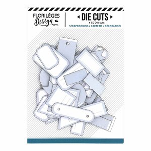 Die Cuts etiquetas Florilèges Bleu Acier