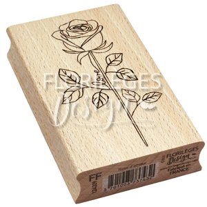 Sello De Madera Florileges Rose D'Amour