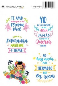 Pegatinas Fridita México Lindo Frida Frases 2