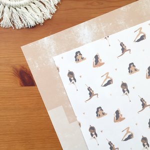 Pack 2 telas de encuadernar Calma 30x30 cm Iriri Estudio