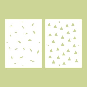 Pack mini Stencils Pequeño Tipi de Iriri Estudio