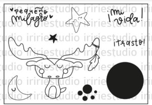 Sello Pequeño Milagro Pequeño Tipi de Iriri Estudio