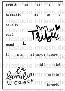 Sello Mi Tribu Pequeño Tipi de Iriri Estudio