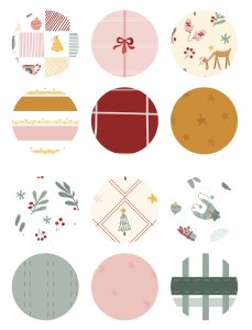 Pad 6x8&quot; Mini estampados col. Franela de Iriri Studio 6 papeles