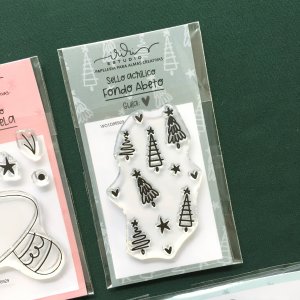 Sellos Fondo Abetos col. Franela de Iriri Studio