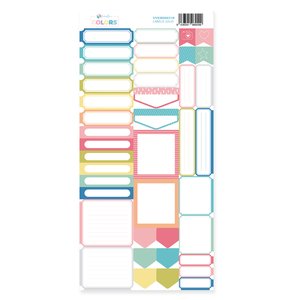 Hoja de labels para recortar Kimidori Colors Scrap Your Life Julio