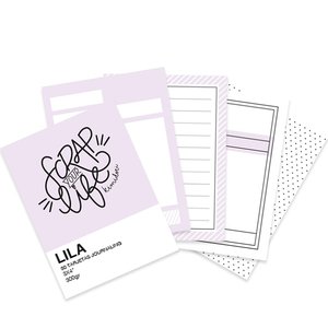 Mini bloc tarjetas de Journaling SYL Lila