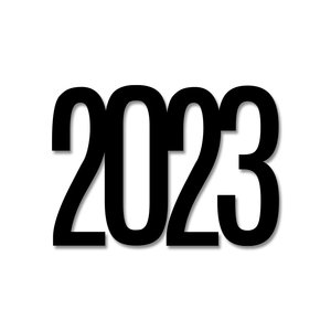 Título de metacrilato 2023 Negro SYL Enero