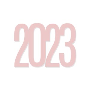Título de metacrilato 2023 Rosa SYL Enero