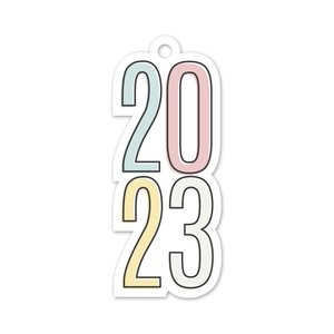Charm para lomo 2023 impreso Colores SYL Enero