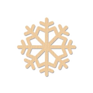 Silueta de madera para decorar Kimidori Colors Copo de nieve 20 cm
