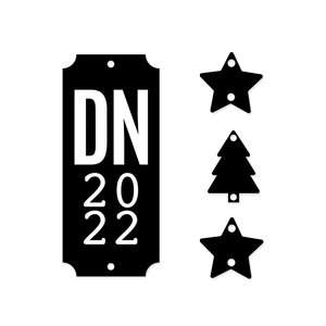 Chapa para lomo Diario de Navidad 2022 Negro