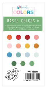 Mini pad de papeles para troquelar SYL Basic Colors 6