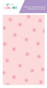 Mini carpeta de embossing 3"x5" Kimidori Colors Estrellas