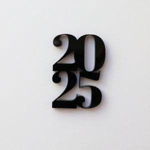 Título de metacrilato 2025 para lomo álbum Color Negro