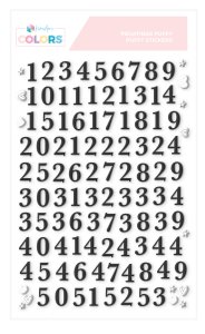 Números puffy Enero y Febrero 2026 Negros