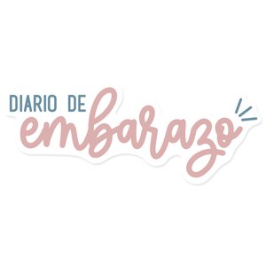 Título de metacrilato Diario de embarazo