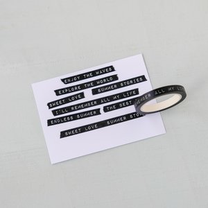 Washi Tape Summer Days Frases Inglés