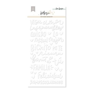Pegatinas puffy lettering Baby M de Lora Bailora